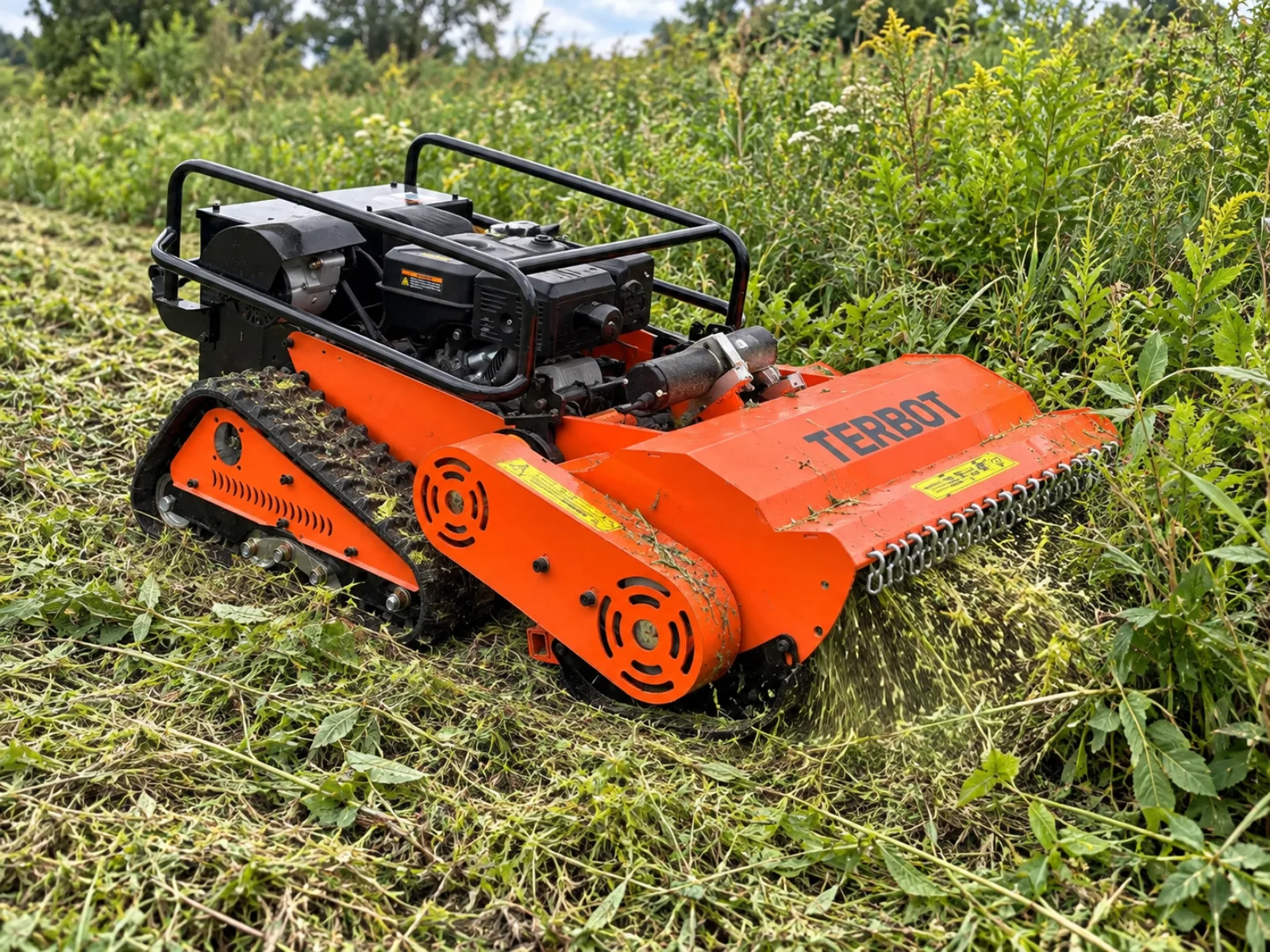 TERBOT B80 Mulcher jako mulczer zdalnie sterowany do firmy ogrodniczej