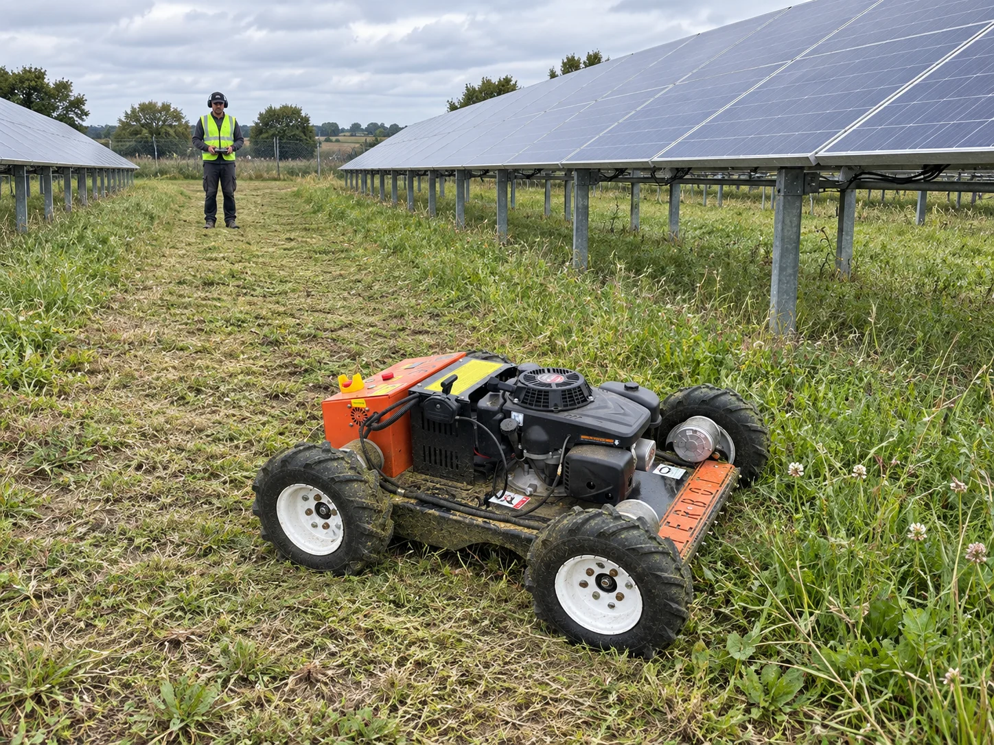 Kosiarka M55 Mini TERBOT do koszenia farm fotowoltaicznych