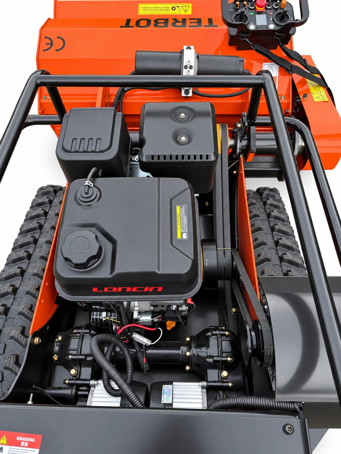 Silnik LONCIN 459 cm³ 18 KM w kosiarce gąsienicowej TERBOT B80 Mulcher